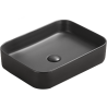 Mexen Vena lavabo da appoggio 50 x 37 cm, nero opaco - 22195085