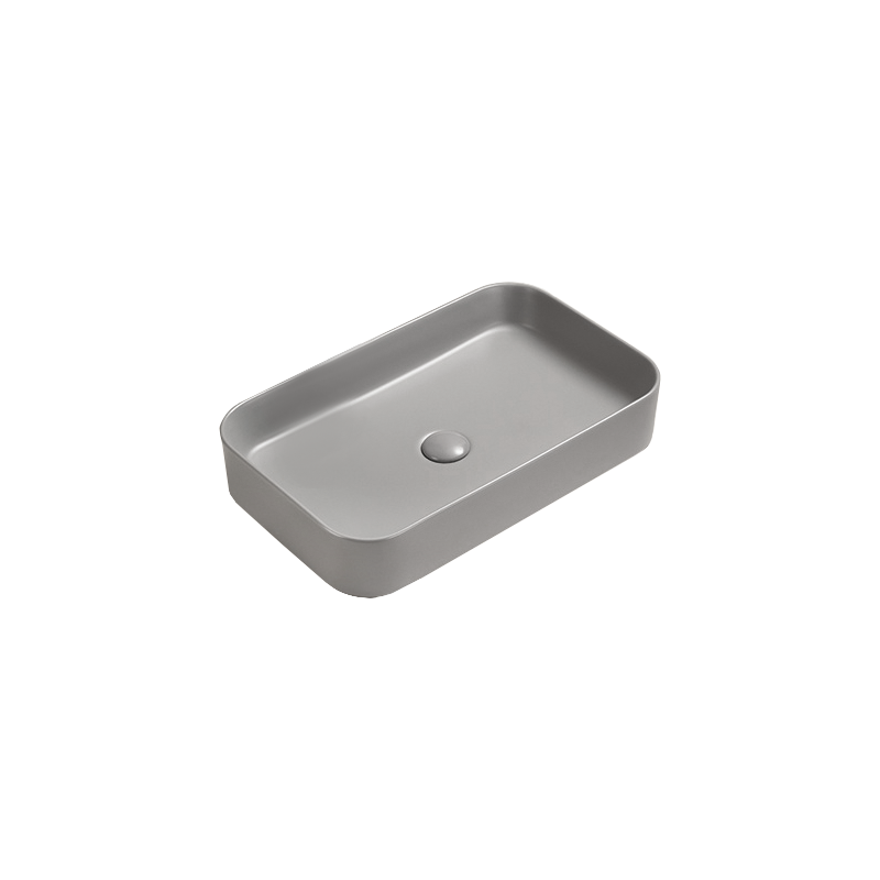 Mexen Vena lavabo à poser 71 x 37 cm, gris clair mat - 22196061