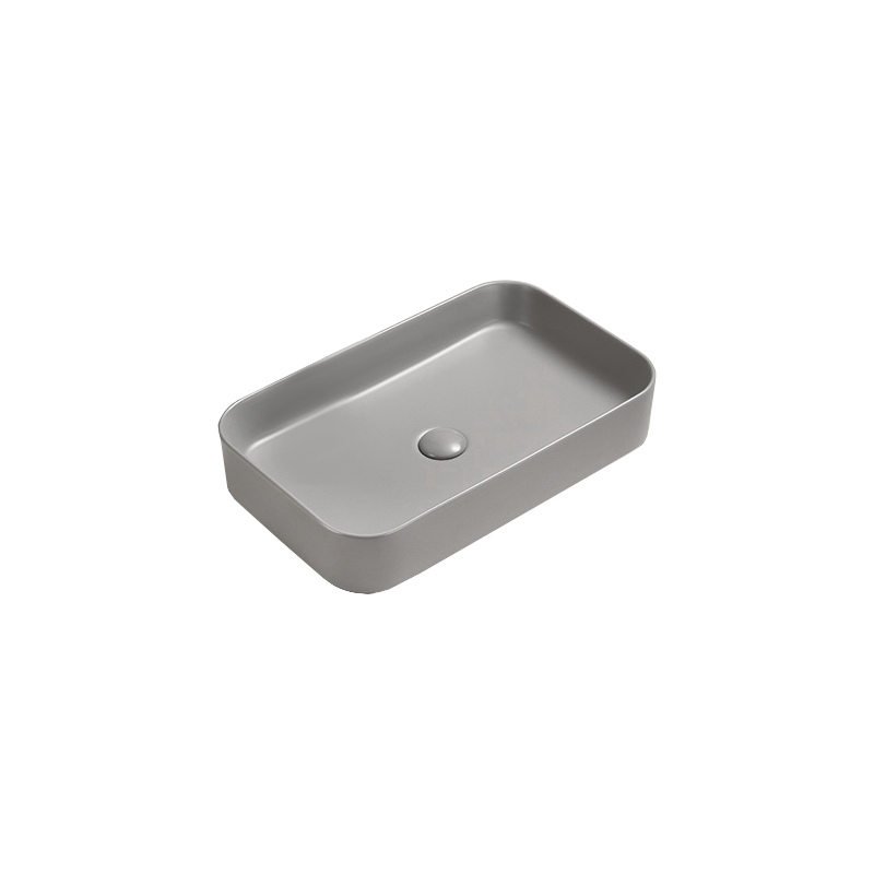Mexen Vena lavabo sobre encimera 71 x 37 cm, gris claro mate - 22196061
