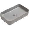 Mexen Vena lavabo à poser 71 x 37 cm, gris clair mat - 22196061
