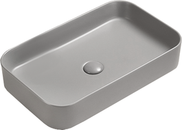 Mexen Vena lavabo à poser 71 x 37 cm, gris clair mat - 22196061