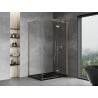 Mexen Mist H T Duschkabine mit rechter Tür 110 x 70 cm, transparent, gold - 8A5T-110-070-50-00-P