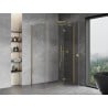 Mexen Mist H T cabine de douche à porte battante droite 120 x 80 cm, transparent, dorée - 8A5T-120-080-50-00-P