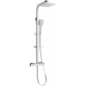 Mexen CQ45 exposed shower set with rain showerhead and thermostatic faucet, chrome - 772504595-00