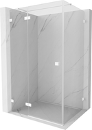 Mexen Lunar T cabina de duche articulada esquerda 100 x 90 cm, transparente, branca - 834T-100-090-20-00-L