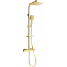 Mexen CQ45 opbouwdoucheset met regendouche en thermostatische kraan, goud - 772504595-50