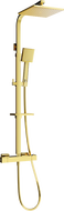 Mexen CQ45 Aufputz-Duschset mit Duschkopf und thermostatischer Armatur, Gold - 772504595-50