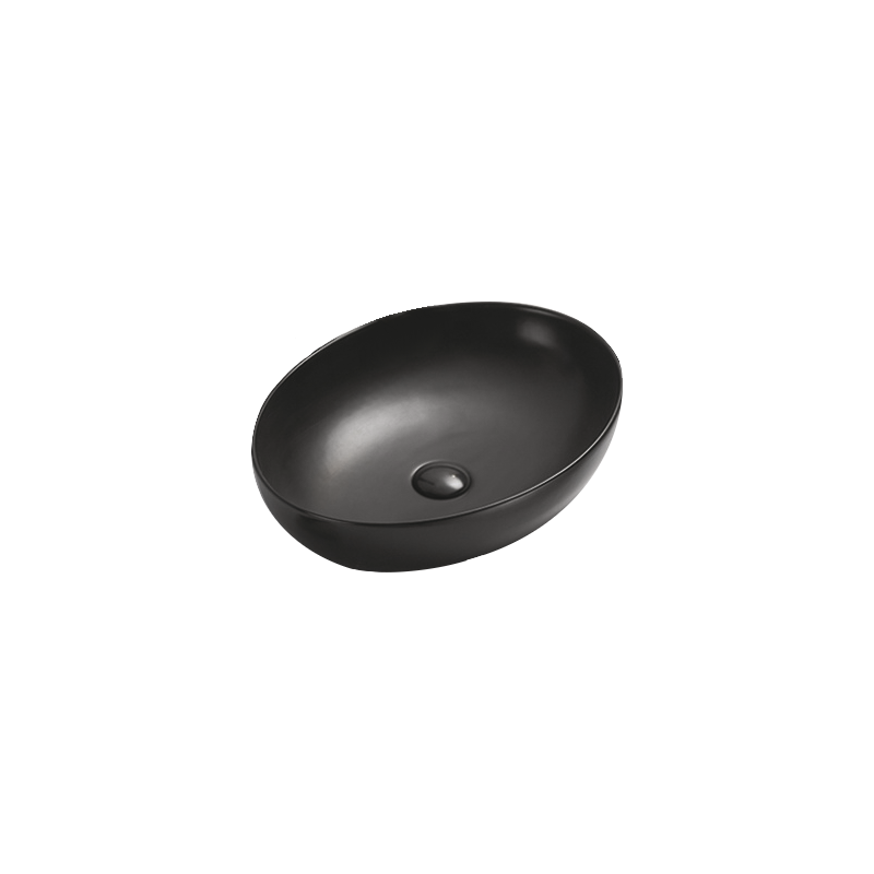 Mexen Jowita Aufsatzwaschbecken 52 x 39 cm, schwarz matt - 21355285