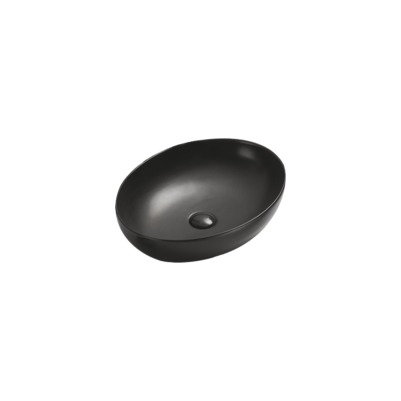 Mexen Jowita countertop washbasin 52 x 39 cm, black matte - 21355285