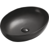 Mexen Jowita umywalka nablatowa 52 x 39 cm, czarna mat - 21355285