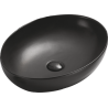 Mexen Jowita Waschbecken Aufsatz 52 x 39 cm, Schwarz Matt - 21355285