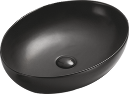 Mexen Jowita Aufsatzwaschbecken 52 x 39 cm, schwarz matt - 21355285