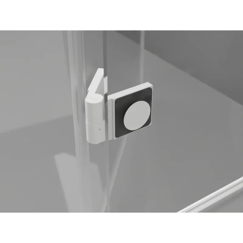 Mexen Lunar T rechte, schwenkbare Duschkabine 85 x 70 cm, transparent, weiß - 834T-085-070-20-00-P