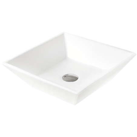 Mexen Pola opbouwwastafel 41 x 41 cm, wit - 22224100