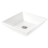 Mexen Pola opbouwwastafel 41 x 41 cm, wit - 22224100