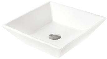 Mexen Pola lavatório de pousar 41 x 41 cm, branco - 22224100