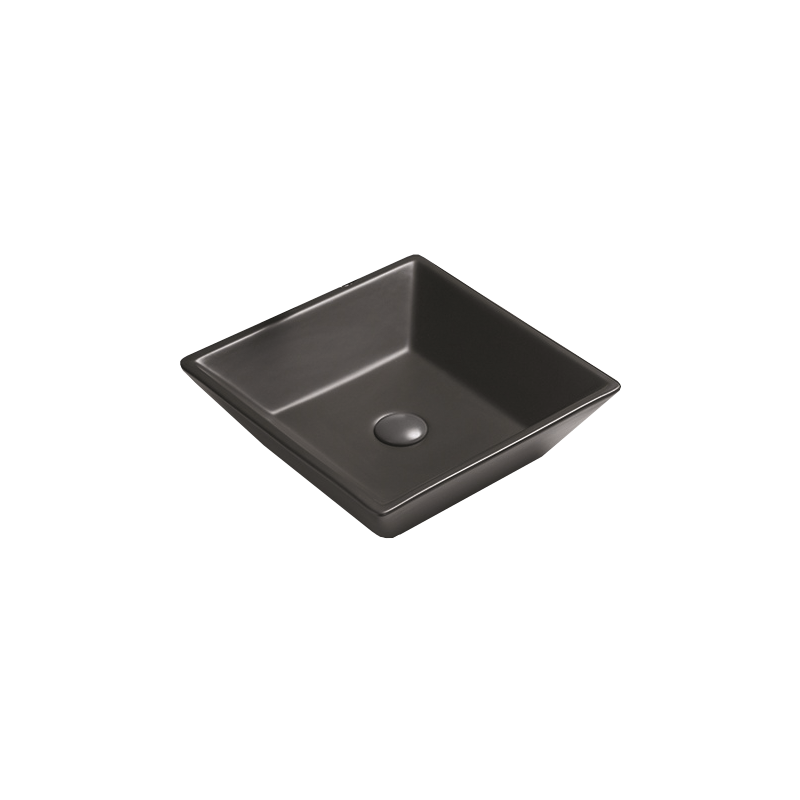 Mexen Pola lavabo à poser 41 x 41 cm, noir mat - 22224185