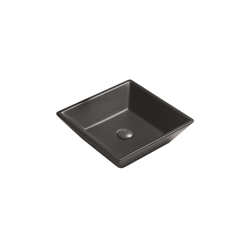 Mexen Pola opbouw wastafel 41 x 41 cm, zwart mat - 22224185