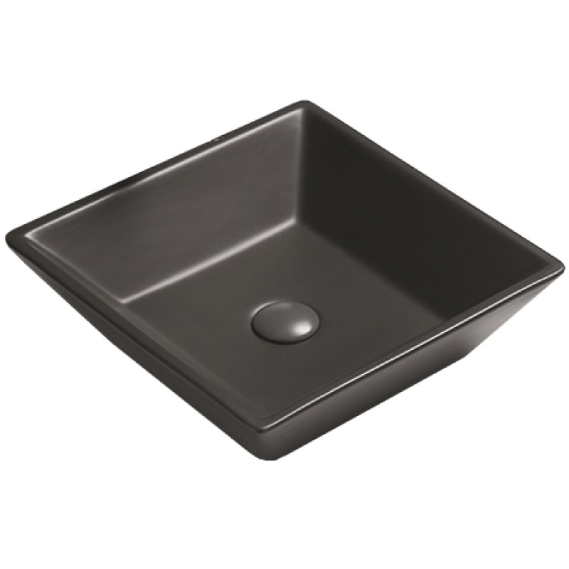 Mexen Pola opzetwastafel 41 x 41 cm, zwarte mat - 22224185