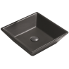 Mexen Pola lavabo à poser 41 x 41 cm, noir mat - 22224185