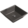 Mexen Pola lavabo sobre encimera 41 x 41 cm, negro mate - 22224185