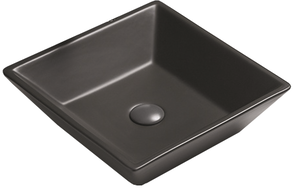 Mexen Pola lavabo de encimera 41 x 41 cm, negro mate - 22224185