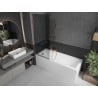 Mexen Next badwand paravent 1-vleugelig 70 x 150 cm, grafiet, roze goud - 895-070-000-00-40-60