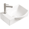Mexen Mista lavabo encastré droit 40 x 28 cm, blanc - 22174000R