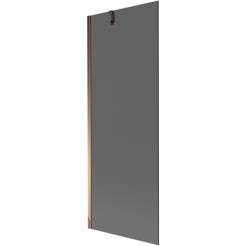 Mexen Next mampara de baño de 1 hoja 70 x 150 cm, grafito, oro rosa - 895-070-000-00-40-60