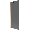 Mexen Next badscherm 1-deurs 70 x 150 cm, grafiet, roze goud - 895-070-000-00-40-60