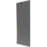 Mexen Next badwand paravent 1-vleugelig 70 x 150 cm, grafiet, roze goud - 895-070-000-00-40-60