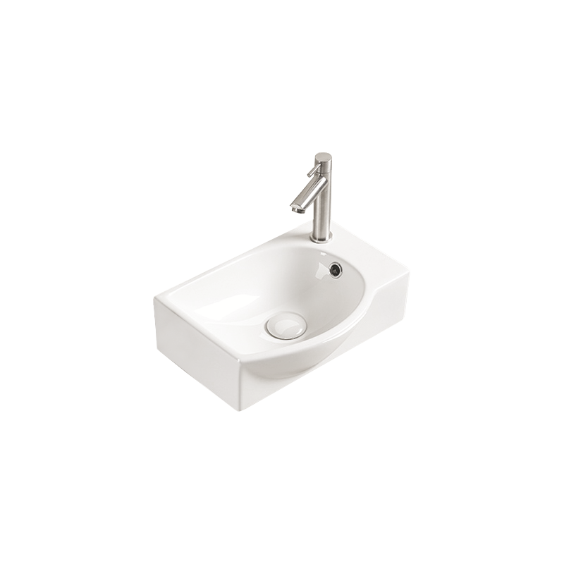Mexen Mista lavabo de encimera izquierdo 40 x 28 cm, blanco - 22174000L