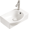 Mexen Mista Aufsatzwaschbecken links 40 x 28 cm, weiß - 22174000L