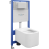 Mexen Elis WC Ënner-Putz Set Fenix Slim mat WC-Pot, wäiss Glanz - 6103391XX00