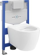 Mexen Carmen WC-altaan uppoasennussarja Fenix XS-F WC-kulholla, kiiltävän valkoinen - 6803388XX00