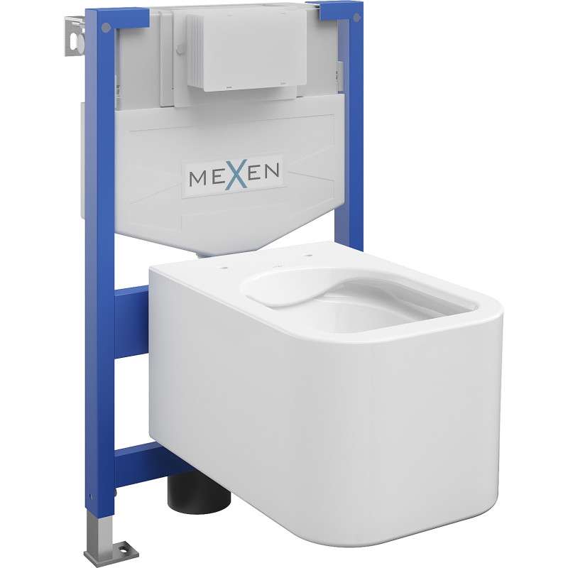Mexen Elis WC Concealed Set Fenix XS-F with WC Bowl, White Gloss - 6803391XX00
