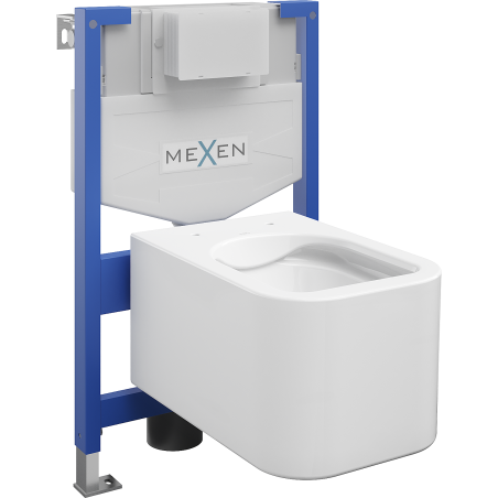 Mexen Elis WC Concealed Set Fenix XS-F with WC Bowl, White Gloss - 6803391XX00