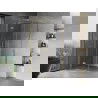 Mexen Mist-H T douchecabine scharnierend links 85 x 85 cm, transparant, goudkleurig - 8A5T-085-085-50-00-L