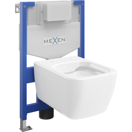 Mexen Margo inbouwset WC frame Fenix XS-F met WC-pot, wit glans - 6803342XX00