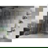 Mexen Mist H T Duschkabine, schwenkbar links, 110 x 110 cm, transparent, gold - 8A5T-110-110-50-00-L