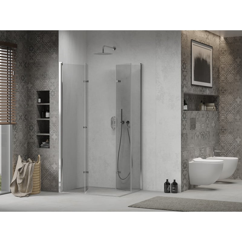 Mexen Lima Duo kabina prysznicowa składana 90 x 70 cm, transparent, chrom - 856-090-070-02-00