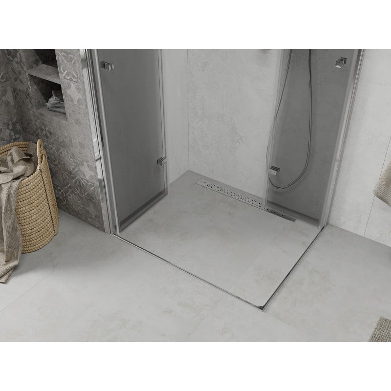 Mexen Lima Duo folding shower cabin 90 x 70 cm, transparent, chrome - 856-090-070-02-00