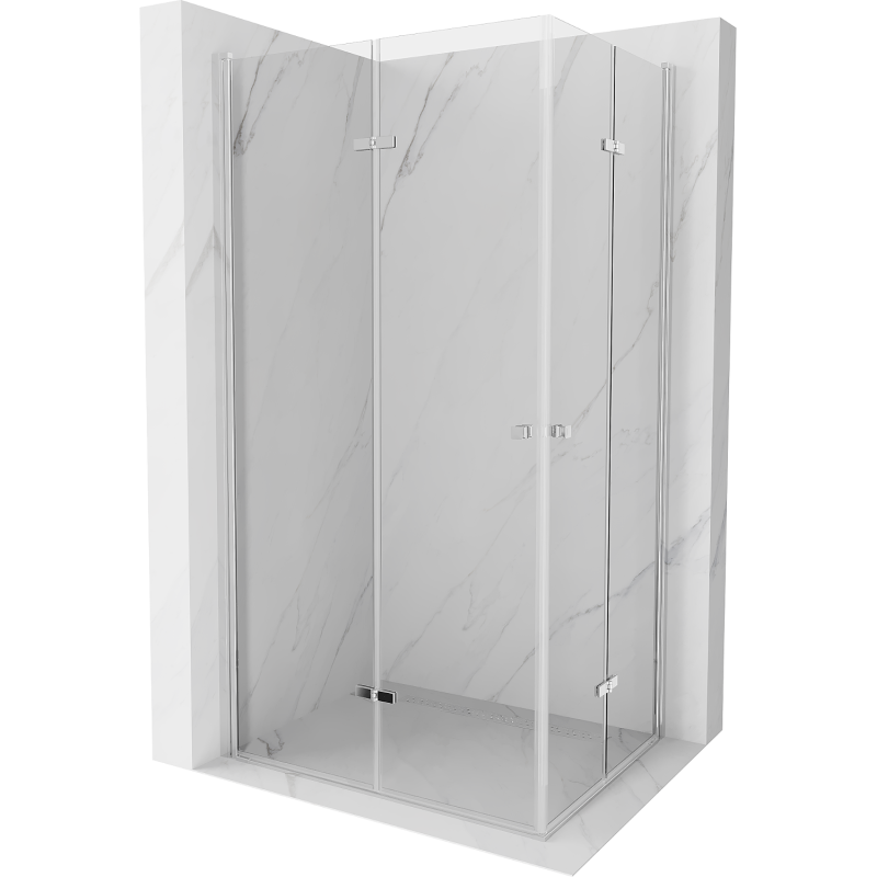 Mexen Lima Duo kabina prysznicowa składana 90 x 80 cm, transparent, chrom - 856-090-080-02-00