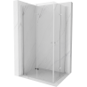 Mexen Lima Duo cabina doccia pieghevole 90 x 80 cm, trasparente, cromo - 856-090-080-02-00