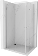Mexen Lima Duo opvouwbare douchecabine 90 x 80 cm, transparant, chroom - 856-090-080-02-00