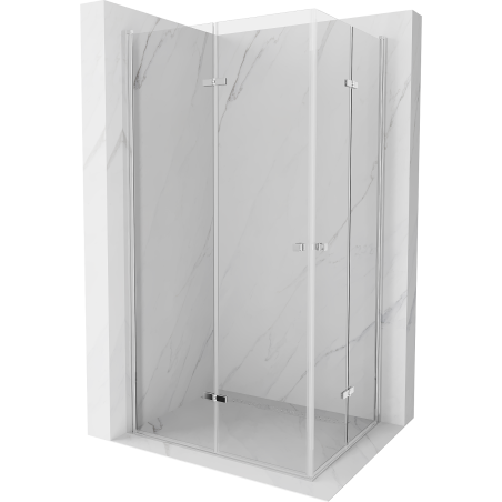 Mexen Lima Duo cabina doccia pieghevole 100 x 70 cm, trasparente, cromo - 856-100-070-02-00