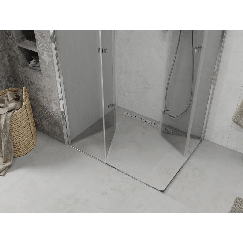 Mexen Lima Duo kabina prysznicowa składana 100 x 80 cm, transparent, chrom - 856-100-080-02-00