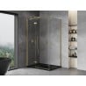 Mexen Mist H T Duschkabine schwenkbar links 120 x 90 cm, transparent, gold - 8A5T-120-090-50-00-L