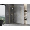 Mexen Mist H T Duschkabine schwenkbar links 120 x 90 cm, transparent, gold - 8A5T-120-090-50-00-L