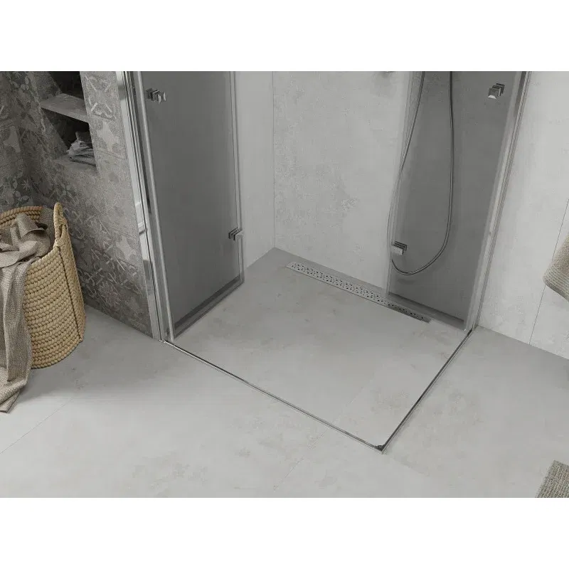 Mexen Lima Duo inklapbare douchecabine 100 x 90 cm, transparant, chroom - 856-100-090-02-00
